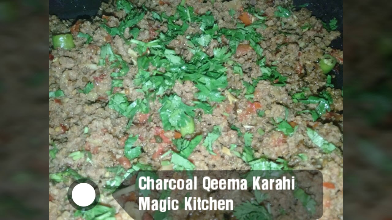 Charcoal Qeema Karahi (Dawat Recipe)