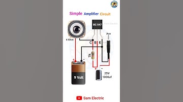 How to make a Simple Audio Amplifier l #amplifier #speaker #electronic #bc547 #shorts #shortvideo