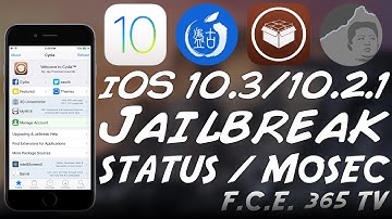 iOS 10.3 Jailbreak STATUS - PANGU, MOSEC, NEW iPhone 7 Substrate Fix, JBME