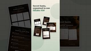 Secret Santa Questionnaire & Organizer, Fillable PDF (A4, US Letter) #Shorts News