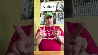 ASL sign for value / Learn ASL