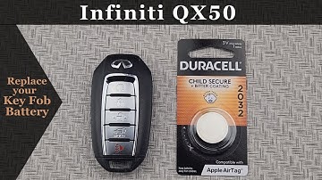 How to Replace a 2020 - 2025 Infiniti QX50 Key Fob Battery