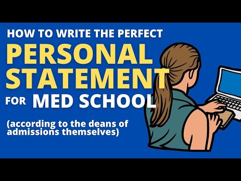 How to Write the Perfect Med School PERSONAL STATEMENT | Premed Personal Statement Advice