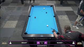 BRENT vs RANDY - THE BREAK ROOM - TABLE 2 | EvoSports