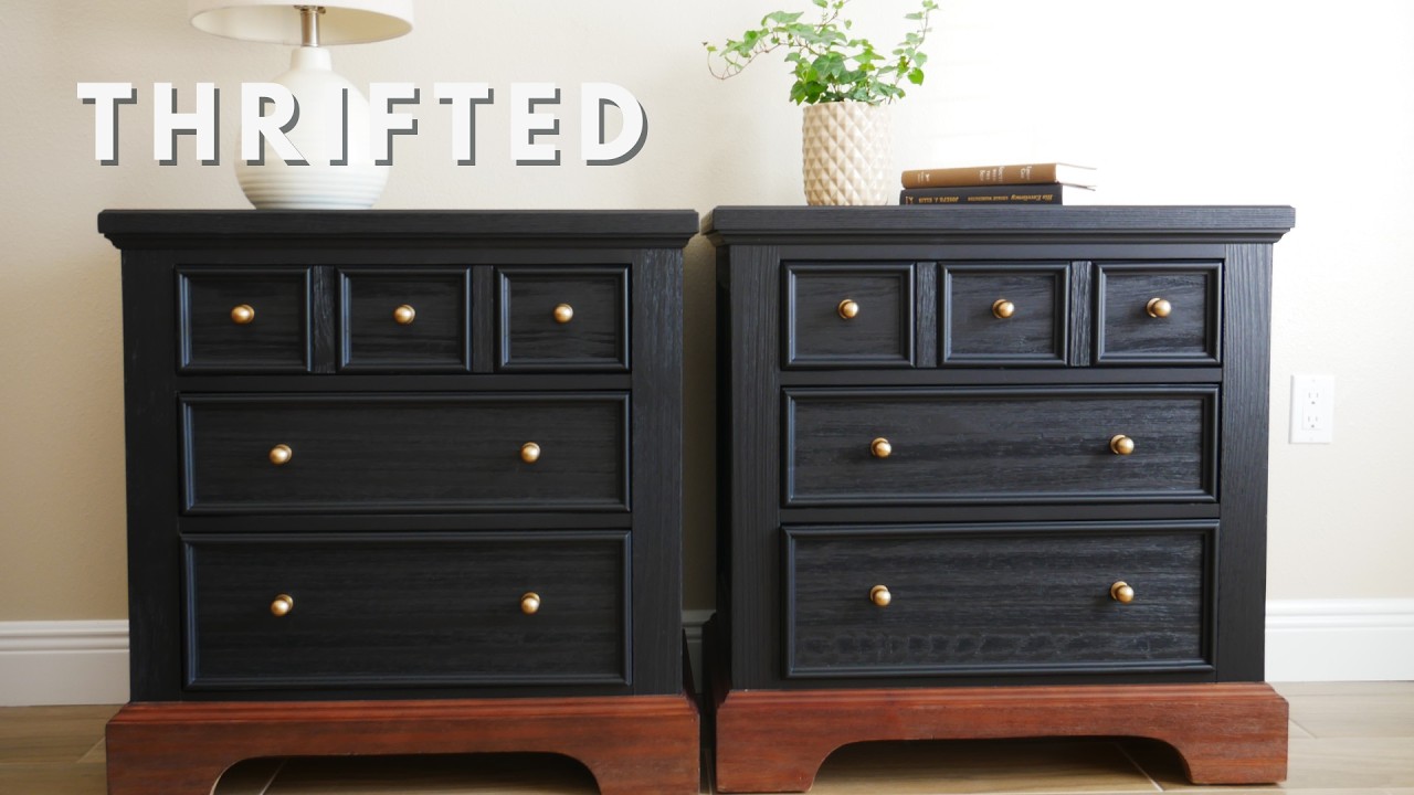 Thrift Store Nightstands Makeover | From Dated to Beautiful