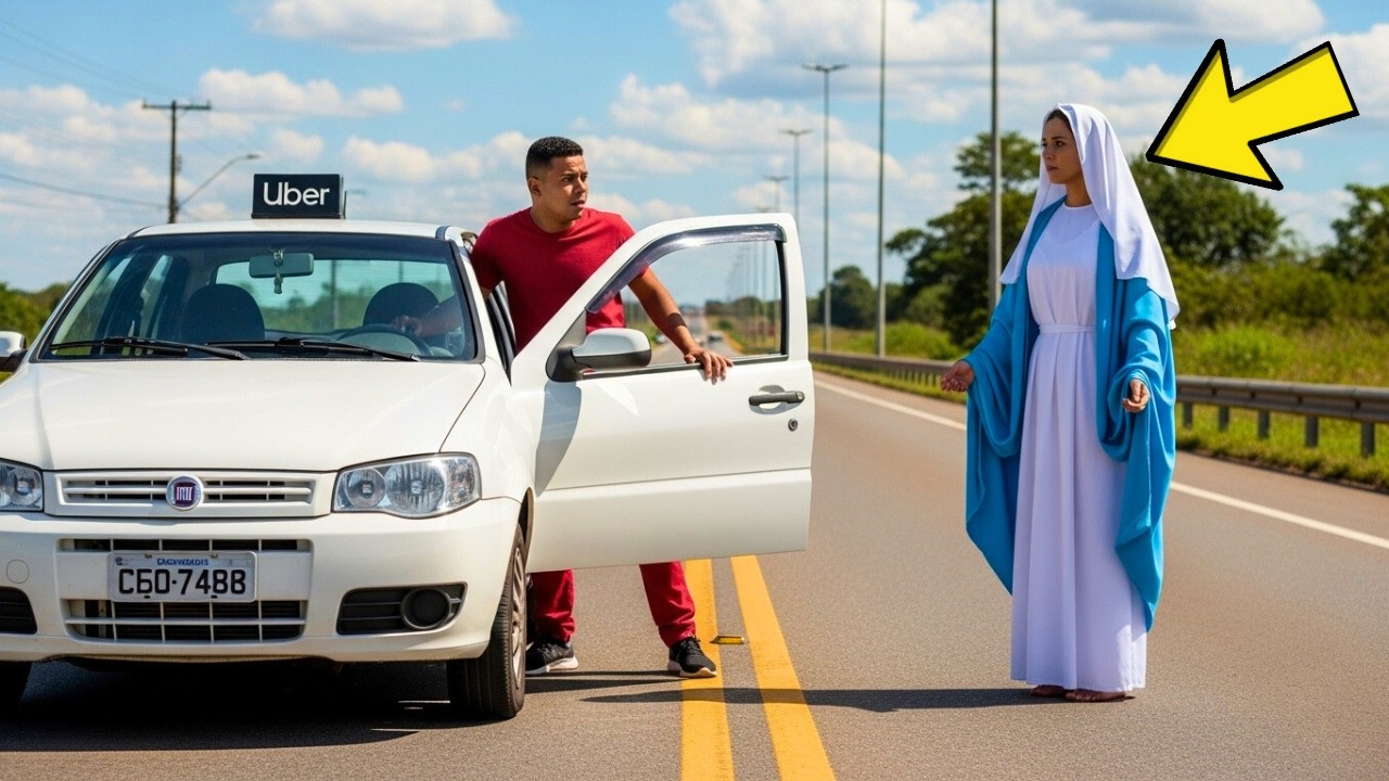 UBER GRAVEMENTE DOENTE DEU CARONA PARA A VIRGEM MARIA NA ESTRADA, O QUE ACONTECEU FOI DIVINO…