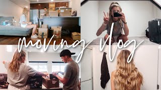 Our first apartment together! moving in together, apartment tour, unpacking & catching up