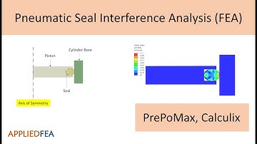 FEA - Interference fit analysis of pneumatic seal in PrePoMax and Calculix