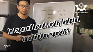 Can the tapered band really get higher speed than straight bands?? Let's test it out!