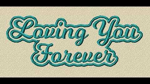 Satin Around Text in Embird Editor