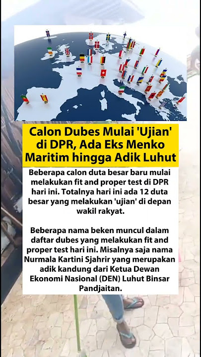 Calon Dubes Mulai Ujian di DPR. #dubes #dprri #shorts #viral