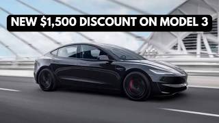 BREAKING: NEW $1,500 DISCOUNT on MODEL 3 (ICYMI)
