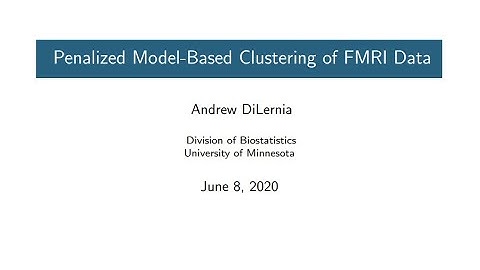 Penalized Model-Based Clustering of FMRI Data
