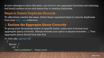 How to Delete Duplicate Records in MongoDB Collections