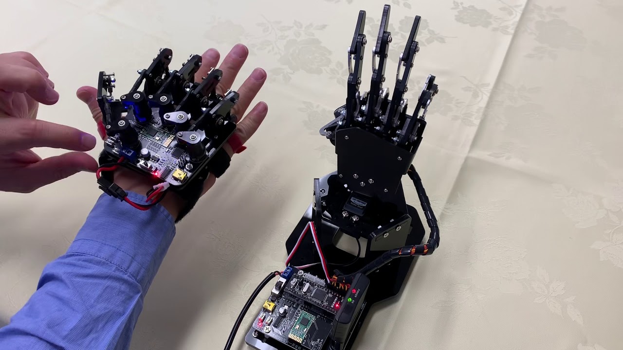 Arduino wireless robot hand - YouTube