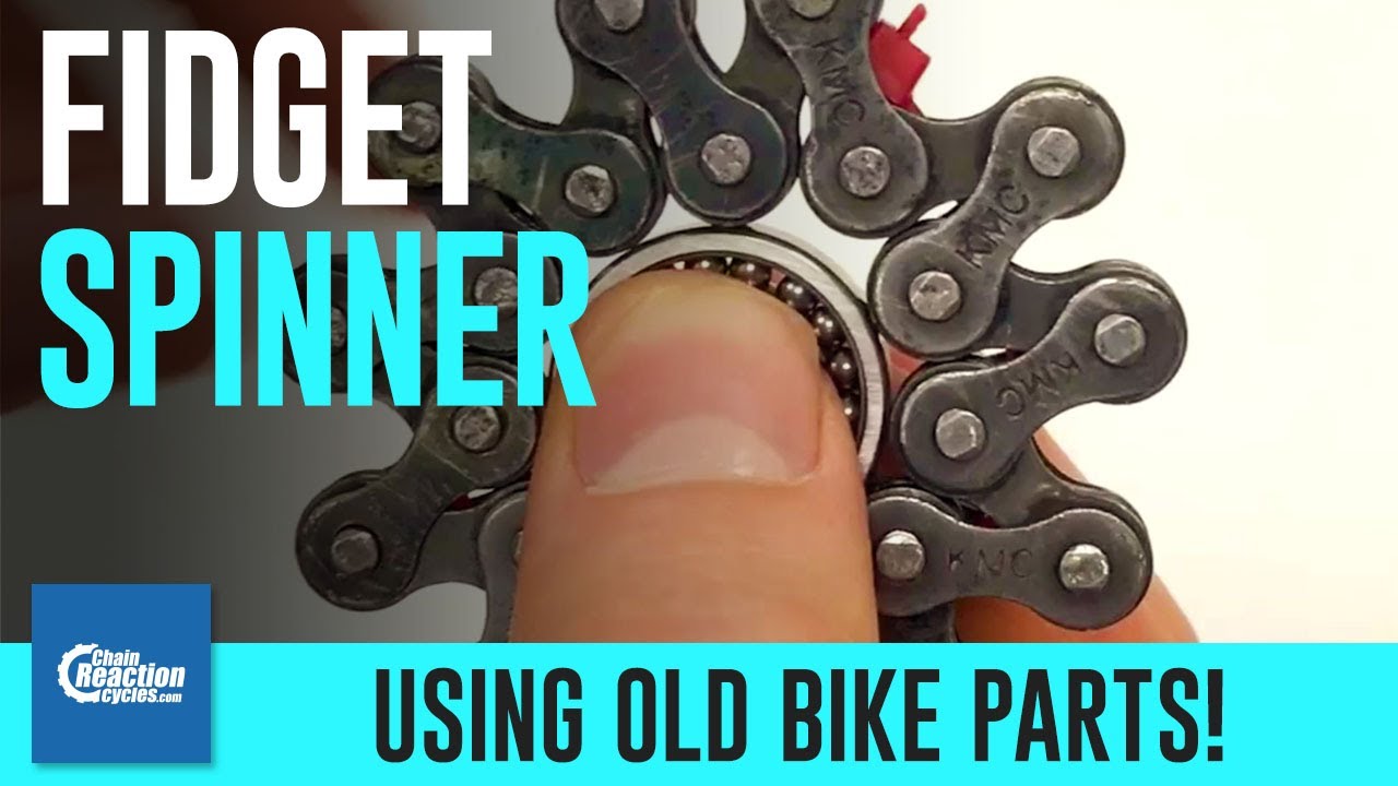 fidget spinner creato con catena bicicletta