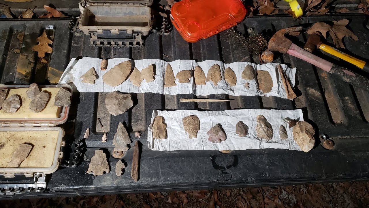 Раскопки в пещере: наконечники стрел в Миссури