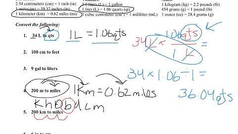 English to Metric Conversion (Dimensional Analysis) #JayChem
