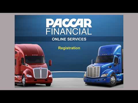 Register and Login | PACCAR Financial Online Services