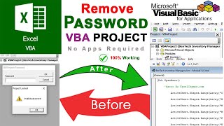 remove vba password | How to unlock Protected Excel VBA Project and Macro codes without password screenshot 4