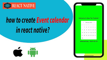 How to create Event Calendar in react native? || in Hindi