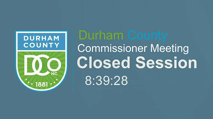 Durham BOCC Regular Session November 10, 2025