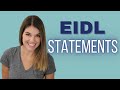 EIDL Statements - What you need to know right now