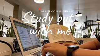 study with me (1 hour focus study at coffee shop) | real time, no music screenshot 3