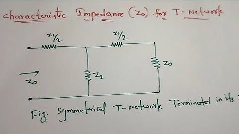 | Characteristic Impedance (Zo) for T - Network || in Telugu || Network Analysis || diploma || ECE |