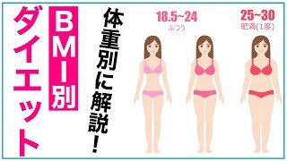 【BMI別ダイエット法】ダイエット初心者必見！【正しく痩せる方法】