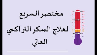 المختصر السريع لعلاج السكر التراكمي