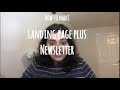 How to setup a landing page and a newsletter in less than an hour