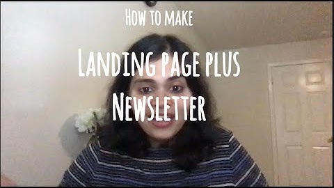 How to setup a landing page and a newsletter in less than an hour