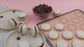 Special Macarons at Home | Poppy seeds Macarons with Plain Flour