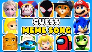 GUESS MEME & WHO'S SINGING | Netflix Puss In Boots Quiz, ,Sonic, Mario  gegagedigedagedago