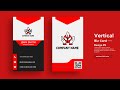 Vertical Business Card Design In Photoshop cc | How to design a vertical business card in photoshop