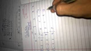 Selection sort data structure using C in Hindi