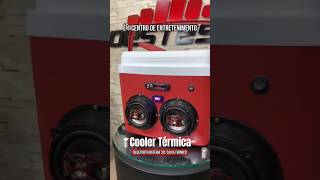 Som Potente + Bebida Gelada? Conheça a Cooler Térmica Bluetooth 32L!