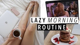 Lazy morning routine + Easy healthy pancake recipe!