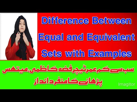 difference between equal and equivalent set