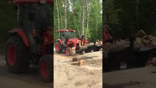 Firewood Processor - Halverson HWP-120 on a Kubota tractor