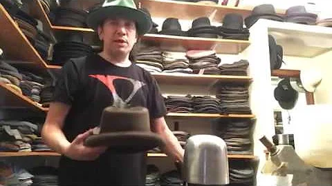 Change a Homburg into a "faux" Fedora