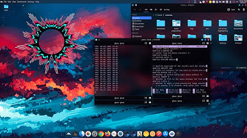 GLava OpenGL audio spectrum visualizer. installation, usage and some customization in Manjaro KDE