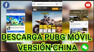 Como Descargar PUBG móvil VERSIÓN CHINA