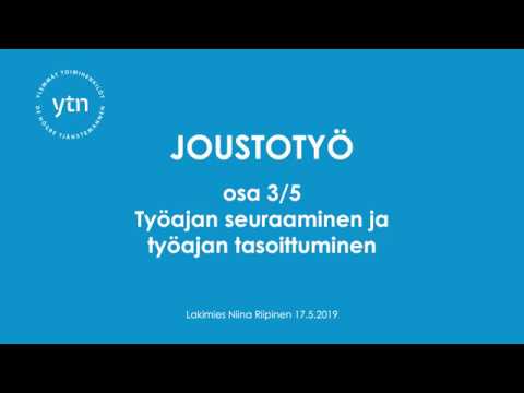 Video: Miten seuraan työaikojani?