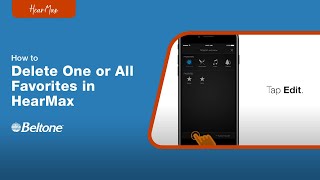 How to Delete One or All Favorites in the HearMax App | Beltone screenshot 1