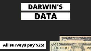 Get $25 per Survey w/ Darwin's Data (review)