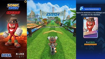 🆕SERIES KNUCKLES 🤠🏍️ AT MAX LEVEL 💯 New Character (Unlock & Upgrade) Full Gameplay VS Eggman & Zazz