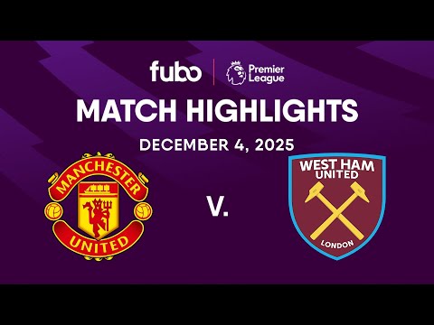Manchester United Vs West Ham United PREMIER LEAGUE HIGHLIGHTS Week 14 Fubo Canada Manchester United Vs West Ham United PREMIER LEAGUE HIGHLIGHTS Week 14 Fubo Canada