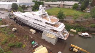 Launching 800,000 lb Yacht
